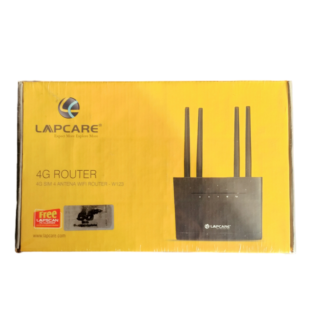 Lapcare 4G Router  (W123)  4 antena Wifi Router